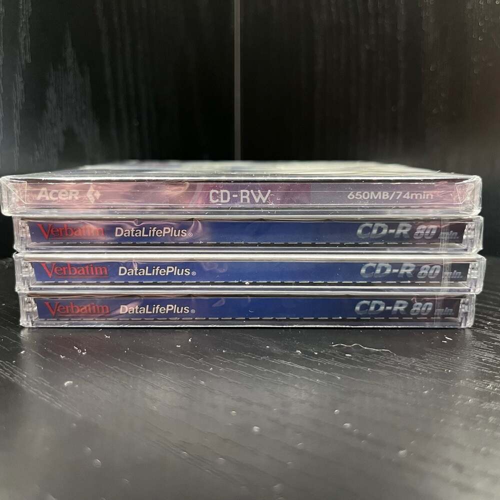 Vintage Sealed CD-R CD-RW Lot Verbatim DataLifePlus AZO Acer